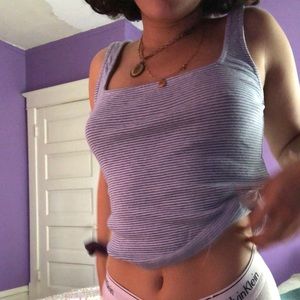 Soft striped brandy tank top